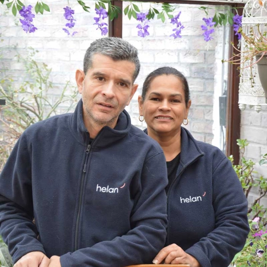 felipe et wendy, couple d'aides-ménagères chez Helan Aide-ménagère